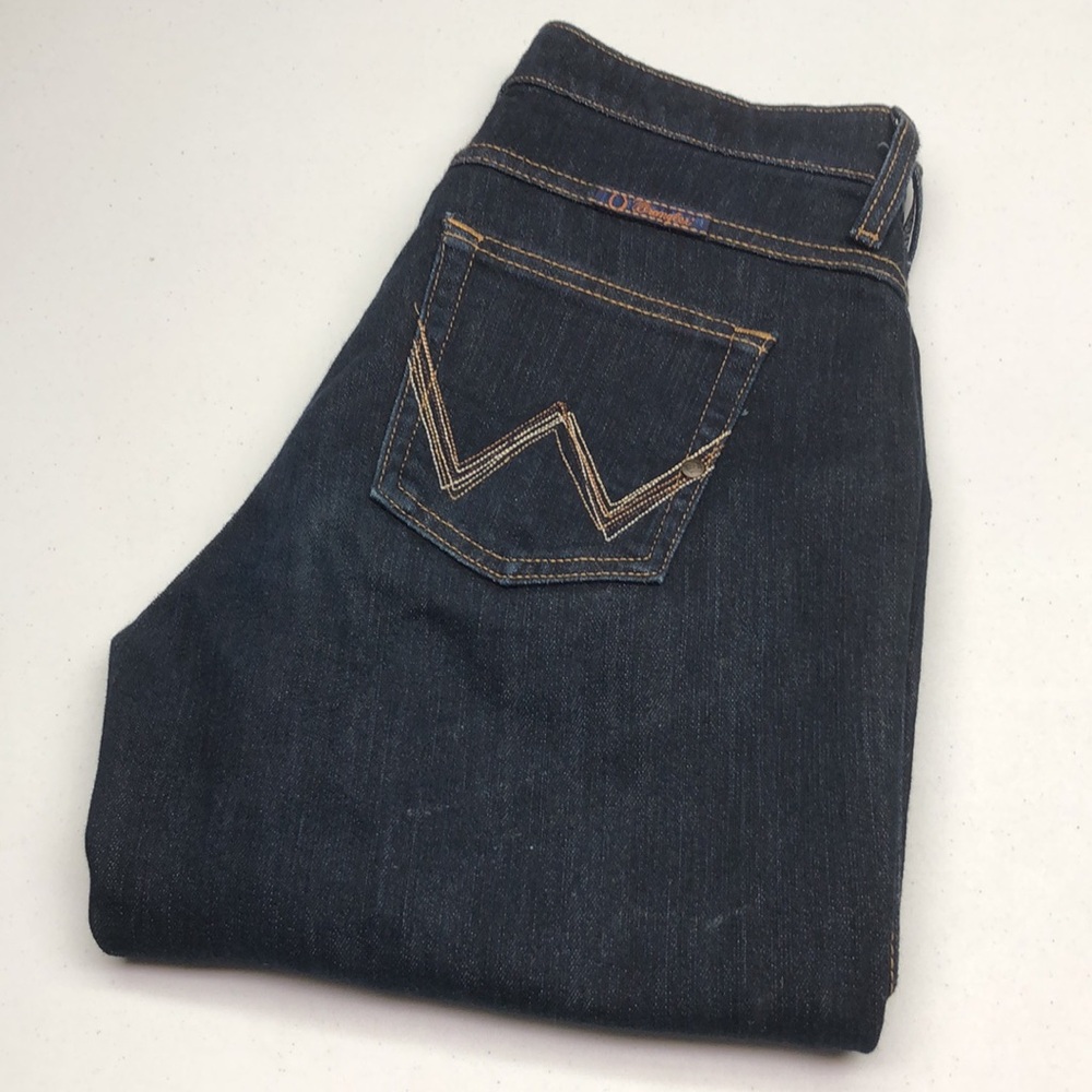 PREMIUM WRANGLER QBABY BOOTCUT JEANS  8/29x32 COMFORT WAIST ⭐️